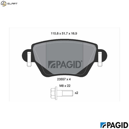 Brake pad set disc - brake,