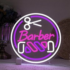 Barber Shop Open Neon Sign LED