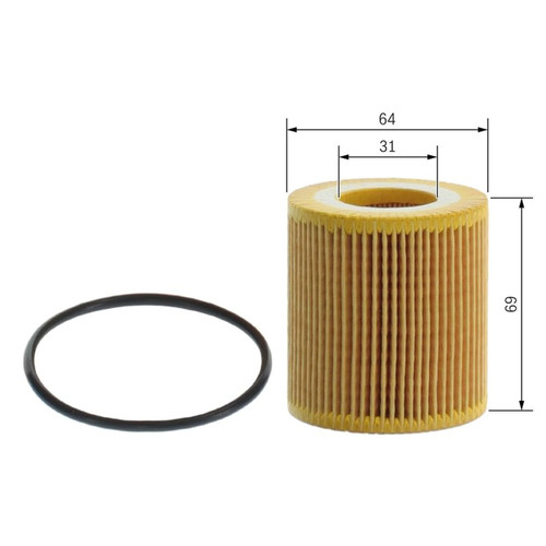 Bosch engine oil - filter, fits