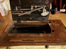Antique hand-crank sewing