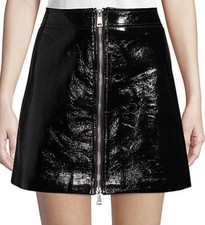 Ronny Kobo Mini Black Patent Skirt