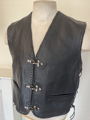 Leathers black motorcycle - black,