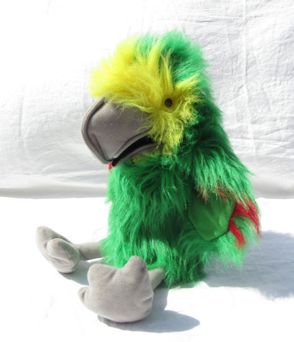 Puppet company green - green, parrot