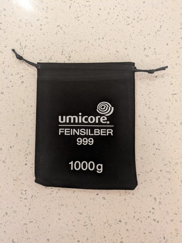 Black velvet pouch for 1kg - black,
