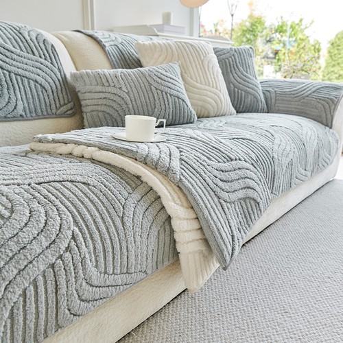Thick plush sofa - thick, cover