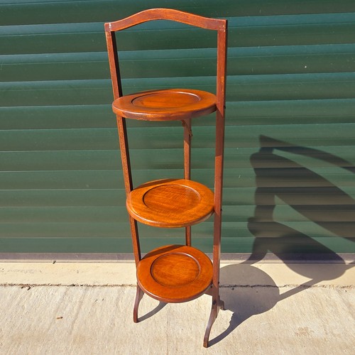 Tier vintage folding wooden - tier,