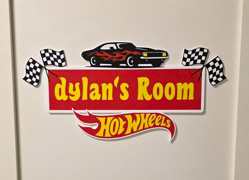 Personalised hotwheels door - personalised,