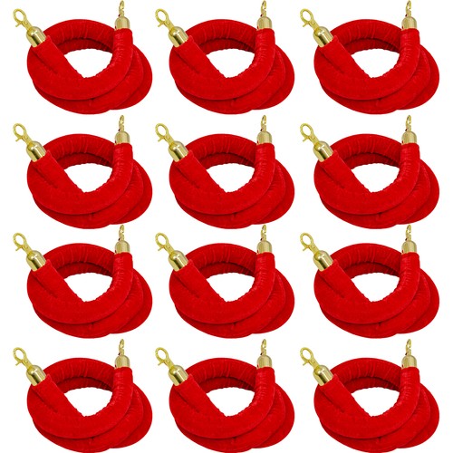 Red velvet barrier - rope, 12