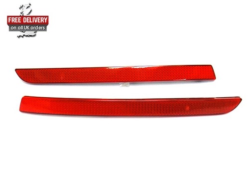 Red lens rear bumper reflector - rear,