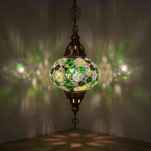 Green turkish mosaic - green,