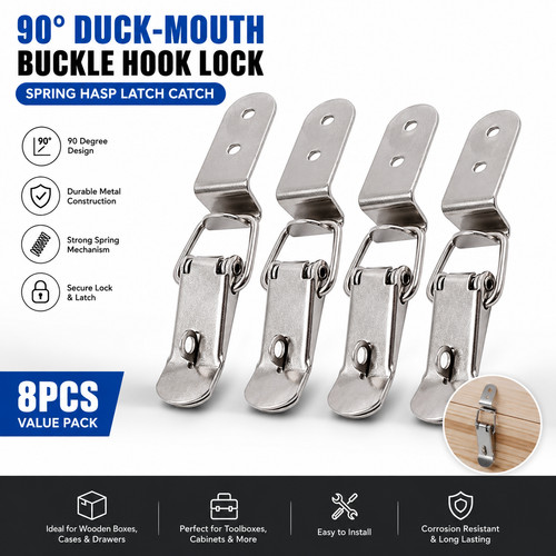 4pcs stainless steel - 90°,