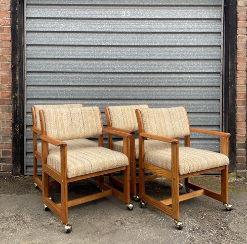 Midcentury vintage dining oak - midcentury,
