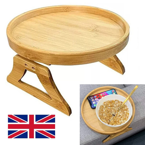Wooden sofa arm rest - wooden, tray