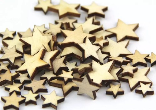 Small rustic wooden - rustic, stars