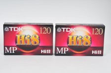 2 TDK 8mm Hi8 MP 120 Analogue