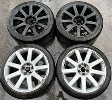 Audi TT Mk1 8N, 18x 8J RS4 9 Spoke Alloy Wheels & Tyres 5x100