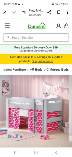 Mid sleeper cabin bed with - mid,