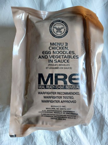 Ration pack menu - ration, chicken
