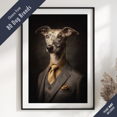 Smartly dressed dog portrait - smartly,