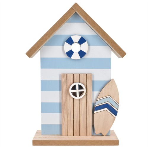 Beach hut ornament 20cm - beach,