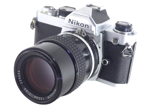 Nikon silver 35mm slr film - silver,