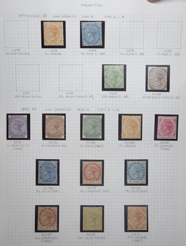 Mauritius 1879 1899 - qv, 1879-1899