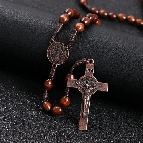 Handmade wooden beads rosary - wooden,