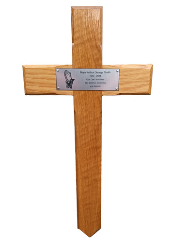 Memorial cross solid oak - cross,