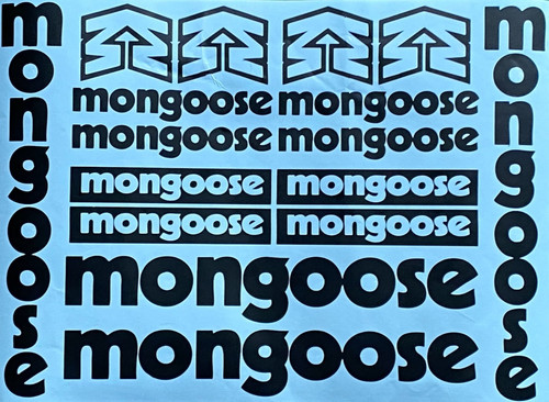 Mongoose bmx stickers - mongoose, decals