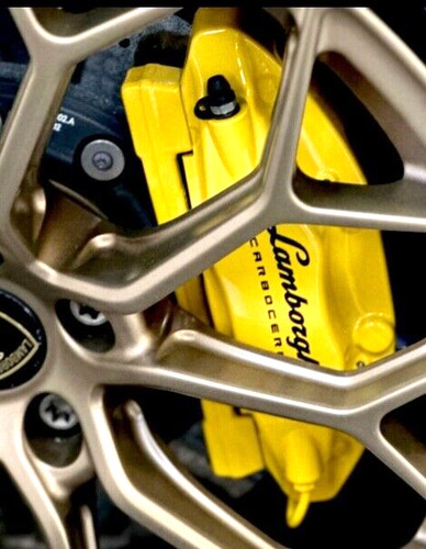 Lamborghini yellow gloss - lamborghini, brake