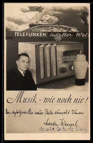 Radio telefunken - ak, radio,