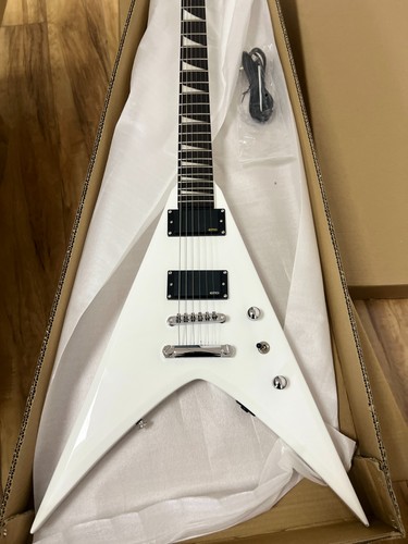 White flying electric guitar - white,