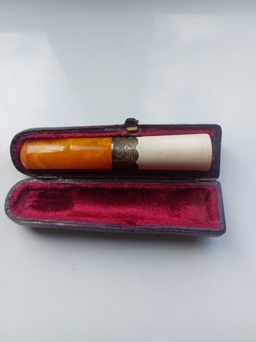 Antique sterling silver amber - antique,