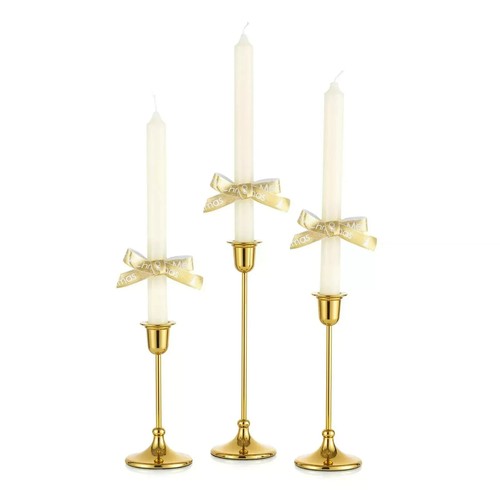 Set brass candlesticks - set,