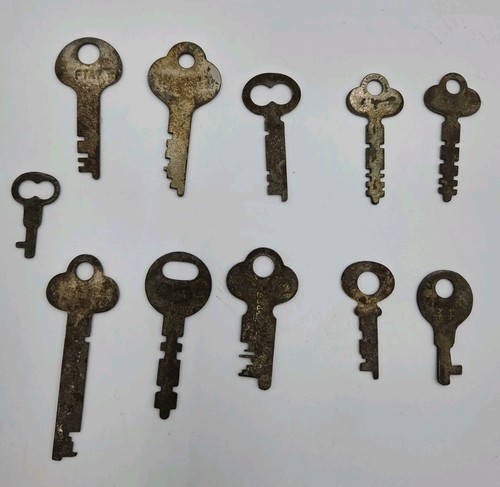 Vintage flat steel - flat, lock