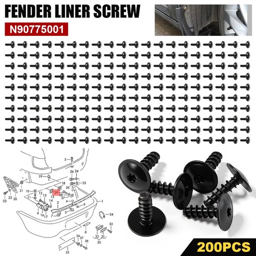 200x clip fender liner screw - liner,