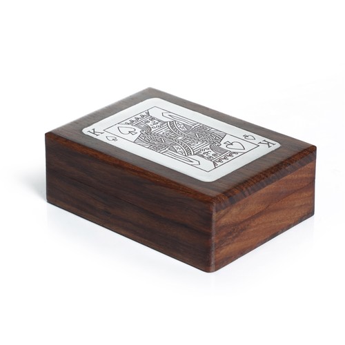Wooden single deck playing - deck,