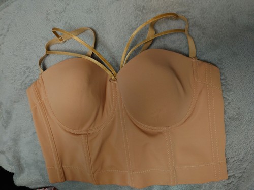 Long line bra - bra, camel
