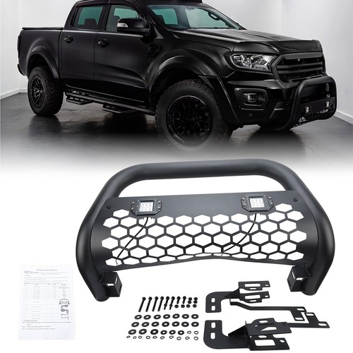 Matte black nudge bull bar - 3",