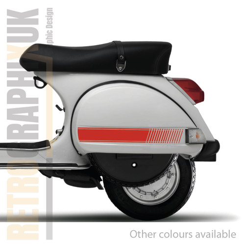 Scooter side panel stripes - panel,