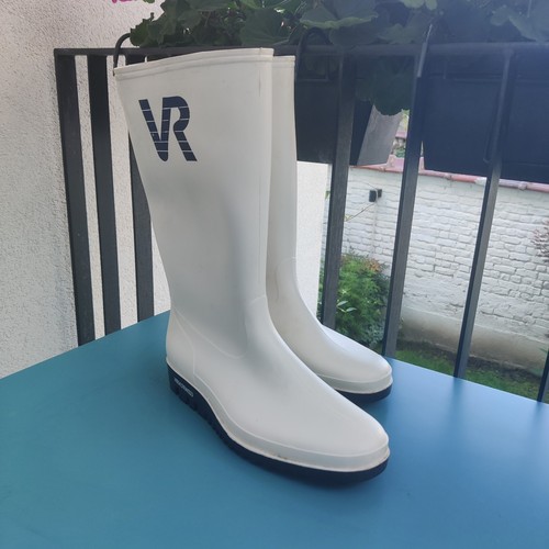Tall rubber sailing boots size - rubber,