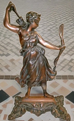Vintage mcm statue door - statue,