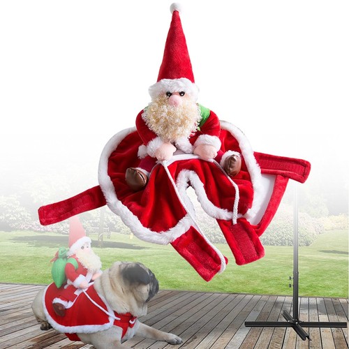 Christmas dog santa suit puppy - dog,