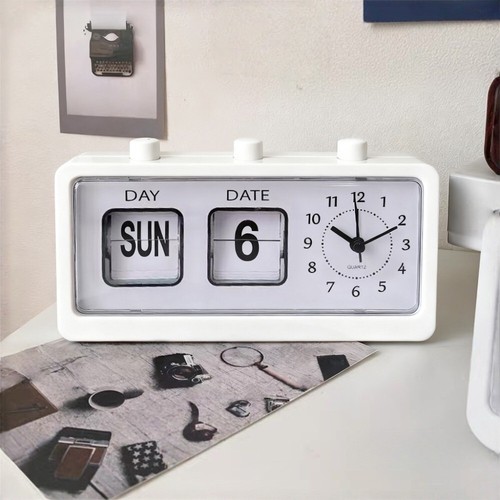 Flip page calendar table clock - flip,