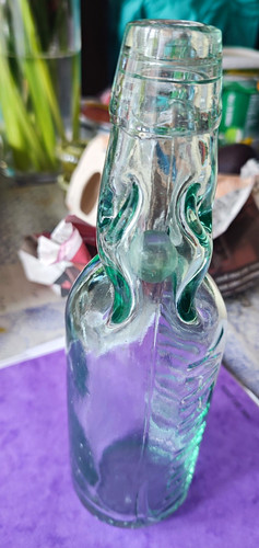 Antique green glass - antique, 9"