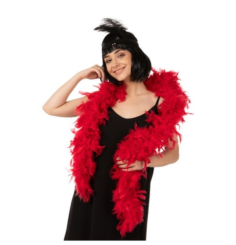 Feather boa red 85g - 85g, full