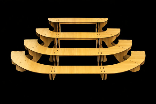 Display stand tier mdf - tier,