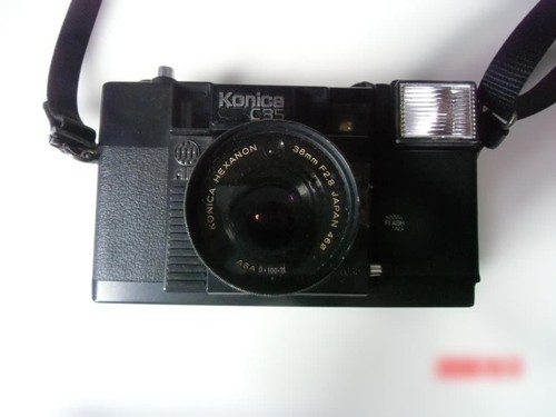 Konica c35 black 35mm - konica,