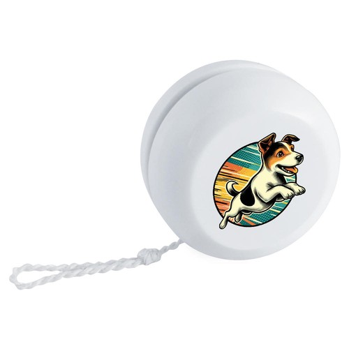 Jumping jack russell retro - jack, russell'