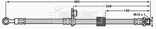 Borg beck bbh7112 brake - brake, hose